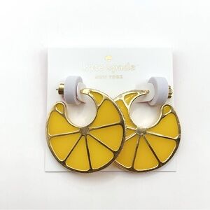 KS026-Kate Spade lemon slice earrings